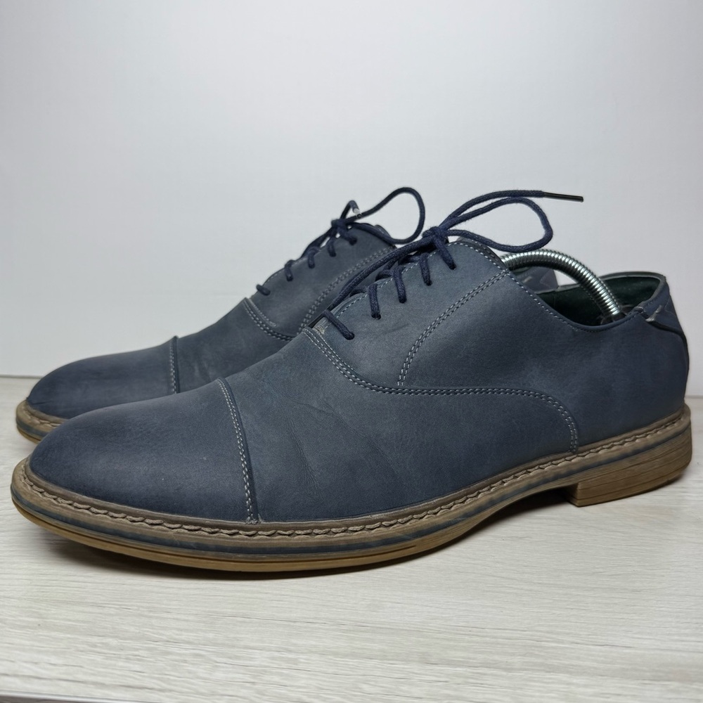 Todd Welsh Men's Gray Blue Oxfords Size 11D